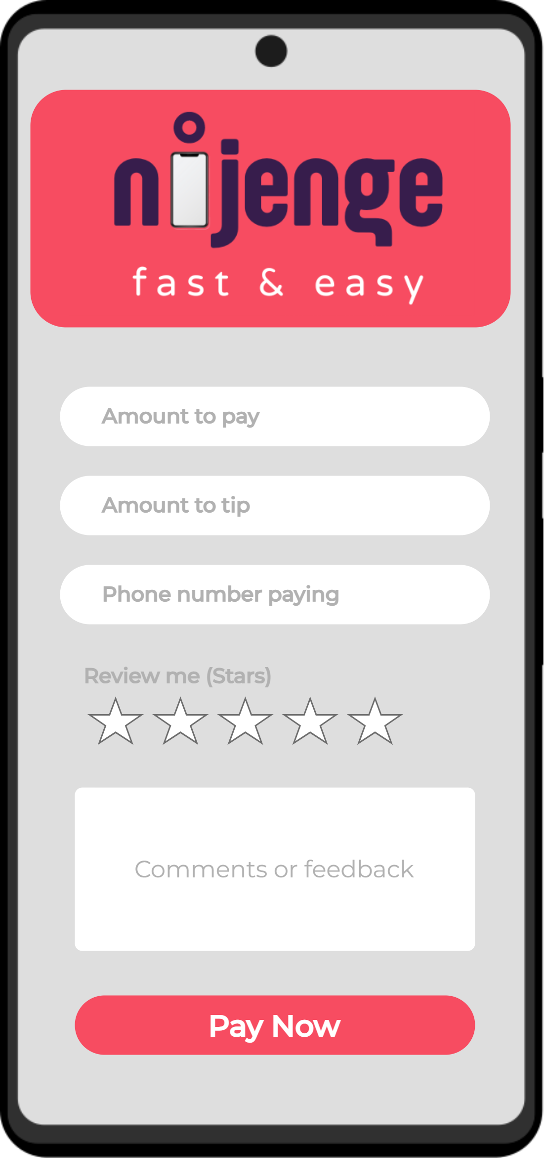 Nijenge App on Phone